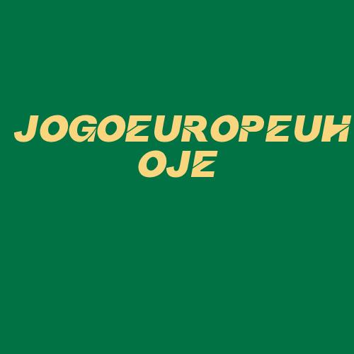 Logo da JOGOEUROPEUHOJE